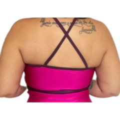 top prada - sun rosa com vinho - comprar online