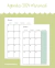 Agenda imprimible 2024 minimal - semanal - color - comprar online