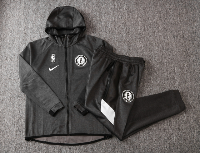 brooklyn nets nike showtime city edition thermaflex moletom com capuz