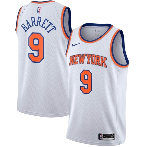 Regata NBA Nike Swingman - New York Knicks Branca - Barrett #9