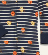 Osito "Old Navy", de algodón - Azul con mounstruos celestes y naranjas - comprar online