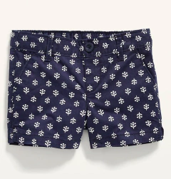Short "Old Navy" - Azul marino con flores blancas