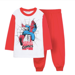 Pijama "Marvel" - Little Boy - Rojo y blanco con Spiderman