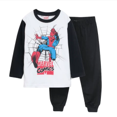 Pijama "Marvel" - Big boy - Negro y blanco con Spiderman
