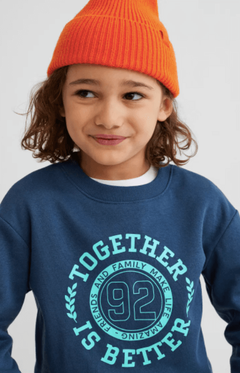 Buzo "H&M". Little Boy - Azul con frisa, "Better Together" - comprar online