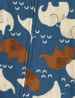 Osito "Carter´s", de algodón - Azul con elefantes - comprar online