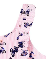 Malla "Kensie Girl" - Rosa con mariposas, detalles de dorado en internet