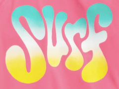 Remera UV "Old Navy" - Rosa manga larga con SURF - comprar online