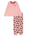 Pijama "Tommy Hilfiger" - 2 piezas micropolar rosa con corazones
