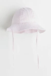 Gorro H&M - Baby girl - Rayado rosa y blanco