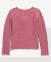 Remera "Old Navy" - Manga larga, de morley rosa oscuro