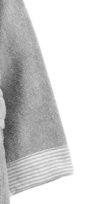 Bata "Carter´s", de toalla, gris con carita en capucha - Talle 0 a 9 meses en internet