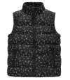 Chaleco "Wantdo"- Inflado negro con estrellas plateadas. Forrado en polar