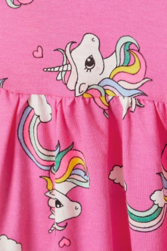Vestido H&M - Little Girl - Fucsia con unicornios - comprar online