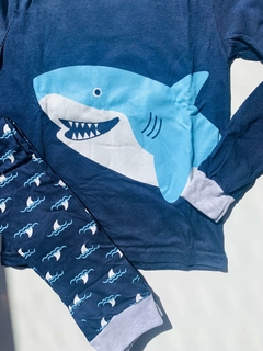 Pijama "PClub" - Big Boy - Azul con tiburón en internet