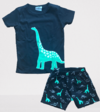 Pijama "PClub" - Little Boy - Negro con dinosaurio - comprar online