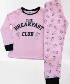 Pijama "PClub" - Big Girl - Rosa con Breakfast - comprar online
