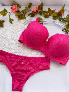 Conjunto Plus Size Ref: 6963 Rosa
