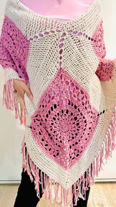 Poncho Crochet Mandala