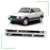 Kit 2 Cubre Zocalos Fiat 147 Moldura Inox Accesorio Premium