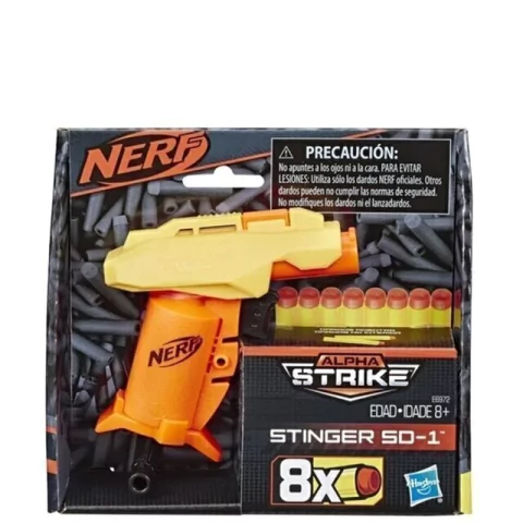 Pistola Nerf Alpha Strike con 8 Dardos Hasbro