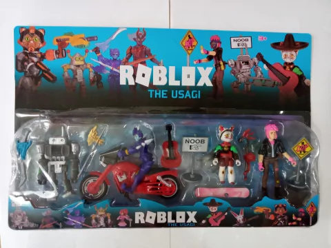Roblox Blister x 4 muñecos con Moto y Accesorios Imposol