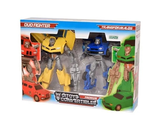 Jouet Robot Transformable HP? 73083 - Robot Fighter - Friction - 1984 - Boîte D'origine