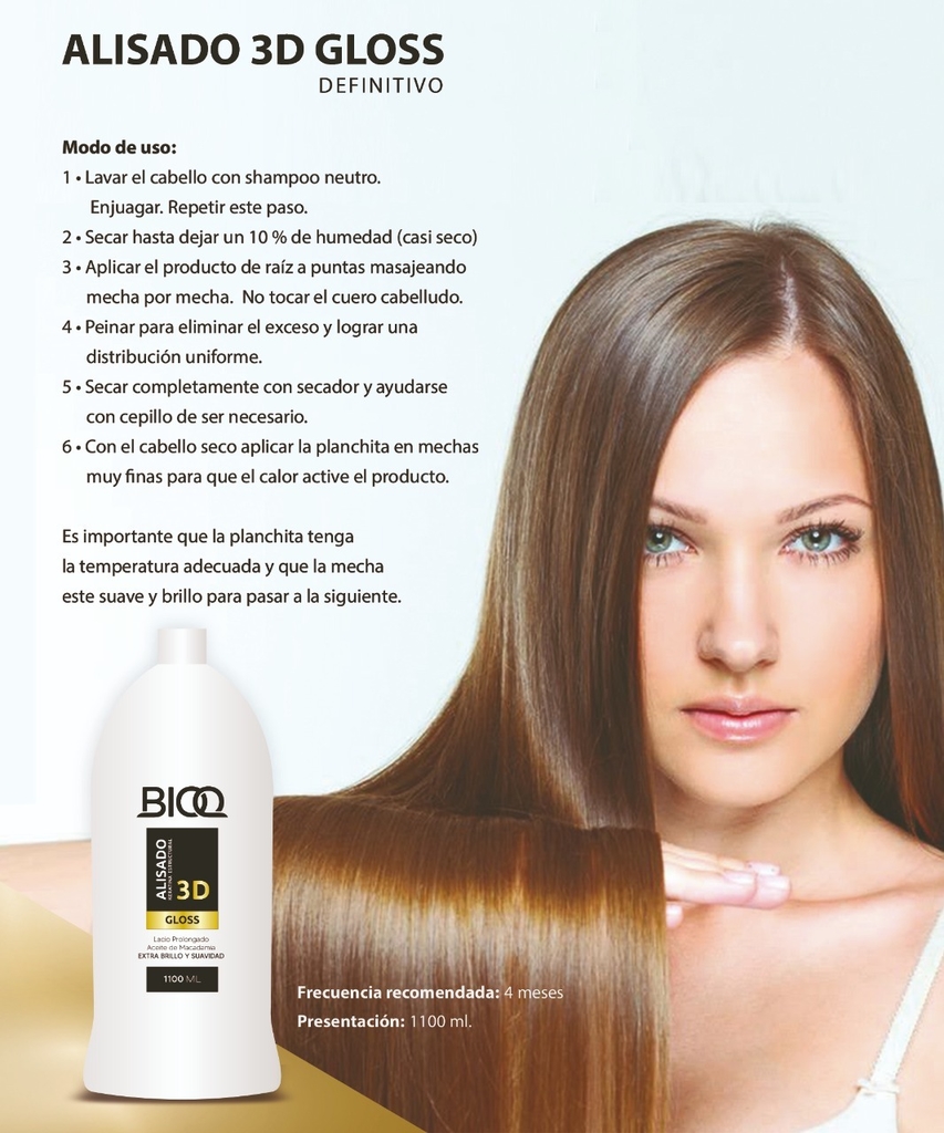 Alisado 3D Gloss x 1100 ml - PROTENAT Buenos Aires