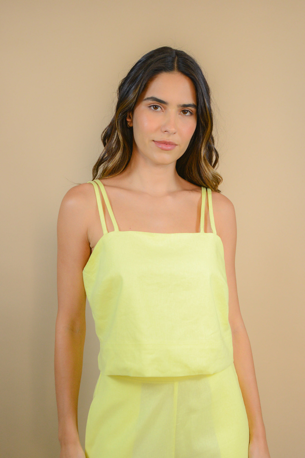 Cropped Tiras AMARELO MELON Buy in Min Rj