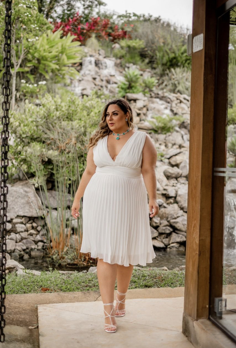 Vestidos Plus Size midi