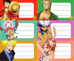 Etiquetas x6 - One Piece - Comprar en Anime Art Etiquetas x6 - One Piece - Comprar en Anime Art