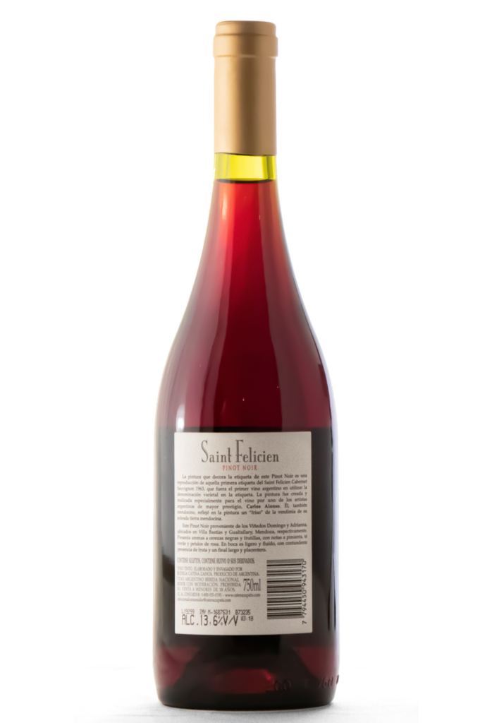 Vino Saint Felicien Pinot Noir 750 Ml