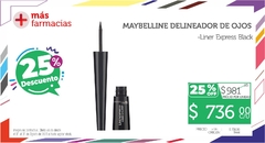 Maybelline - Delineador de Ojos Líquido Liner Express Black