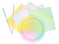 Plato multicolor x 6 unidades - comprar online