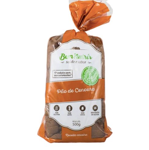 PAO DE CENOURA 500G BEM NUTRIR - Celeiro Micah