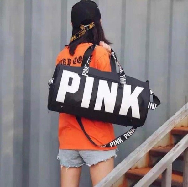 Bolso deportivo Pink color negro (ENVÍO GRATIS)