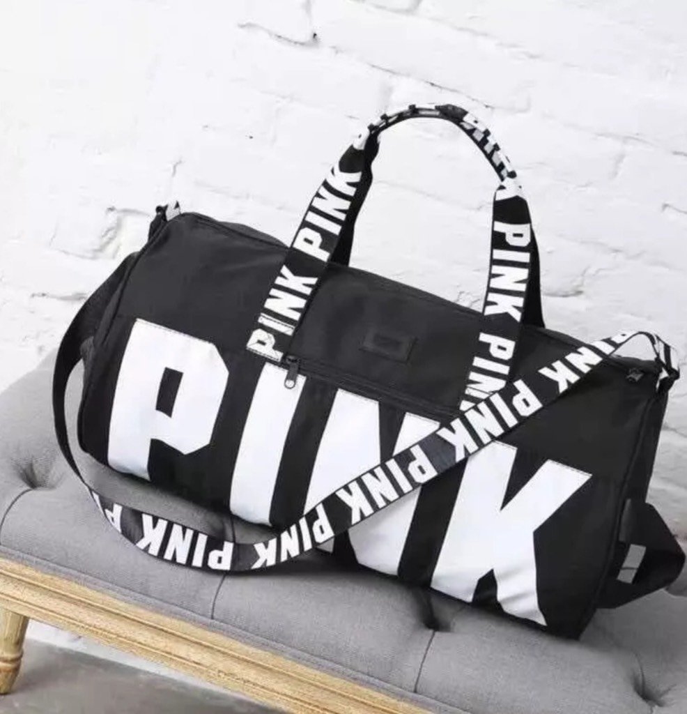 Bolso deportivo Pink color negro (ENVÍO GRATIS)