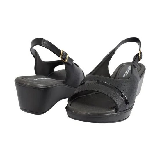 Sandalia Piccadilly plataforma negro elastizada Mod. 540284