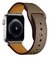Pulseira Couro Botão Cinza Carob Compatível com Apple Watch - comprar online