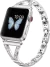 Pulseira Aço Slim Strass Prateada Compatível com Apple Watch - comprar online