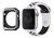 Pulseira Furos + Case Branco Preto Compatível Apple Watch
