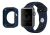 Pulseira Furos + Case Azul Preto Compatível Apple Watch