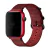 Pulseira Couro Aire Vermelho Compatível com Apple Watch