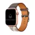 Pulseira Couro Single Tour Cinza Estampado Compatível com Apple Watch na internet