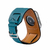 Pulseira Couro Bracelete Cuff 2 em 1 Azul Compatível com Apple Watch na internet