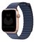 Pulseira Couro Loop Magnética Azul Compatível com Apple Watch na internet