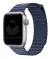 Pulseira Couro Loop Magnética Azul Compatível com Apple Watch - Baú do Viking