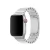 Pulseira Elos Ajustável por Botão Prata Compatível com Apple Watch na internet