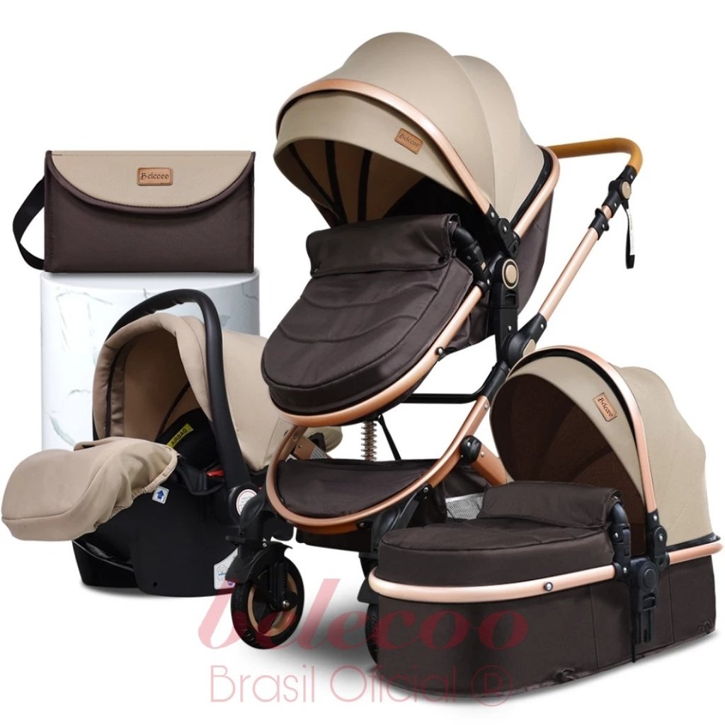Belecoo Confort 3 em 1 - Moisés, Passeio e bebê conforto - Link exclusivo  para pagamento à vista