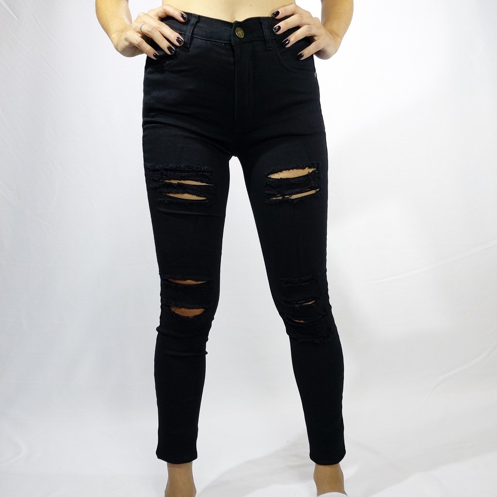 JEAN ROTURAS NEGRO - Comprar en Nocturna